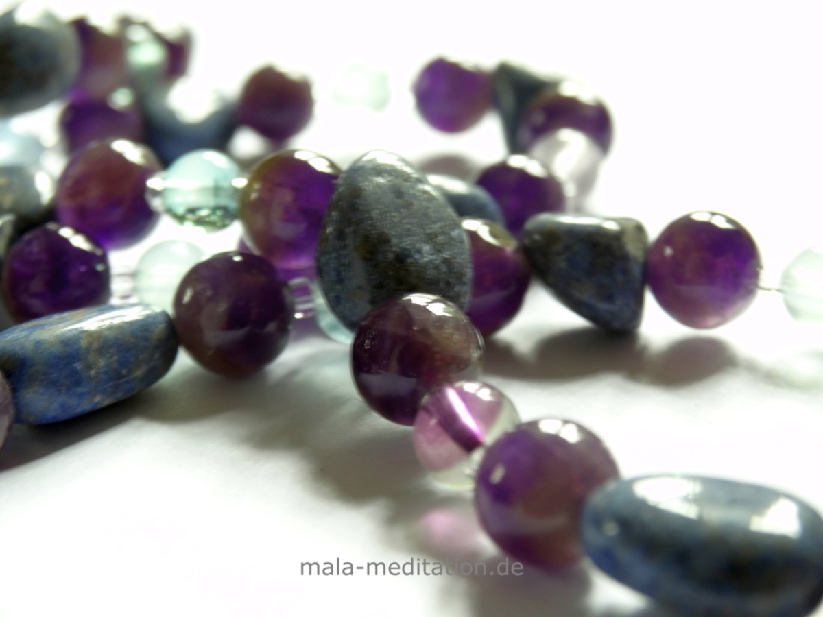 Malas Fluorit Dumortierit Amethyst